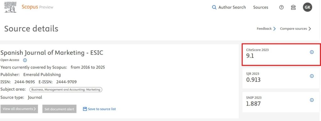 Citescore άρθρου: 9.1