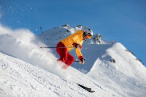 Person skiing